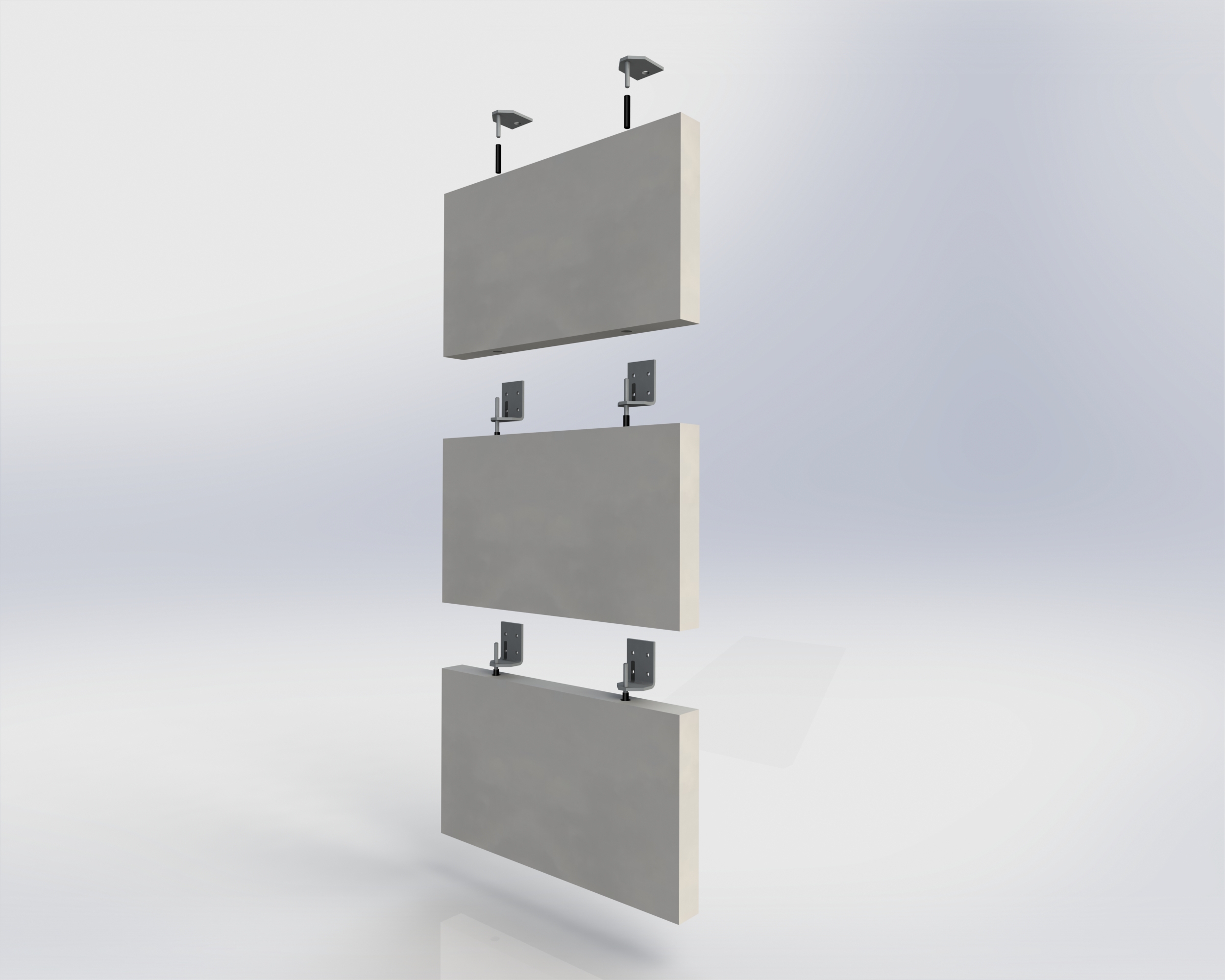 天然石材固定支架(分解图)